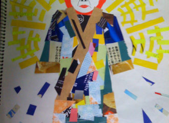 貼り絵作品 おばちゃん2号