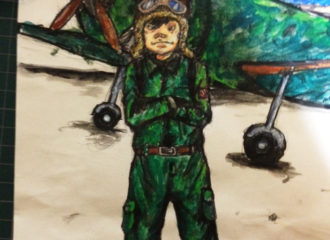 ひこうき雲 イラスト