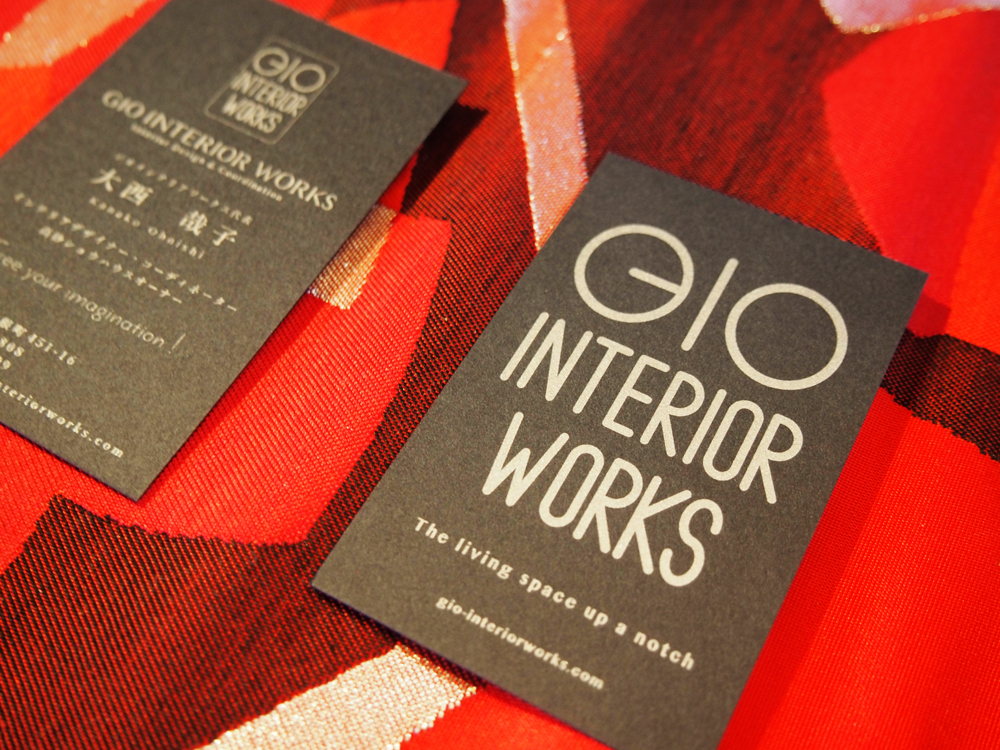 GIO INTERIOR WORKS 名刺デザイン