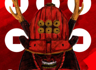 真田の兜のイラストレーション