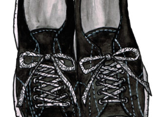 スニーカーのイラストレーション