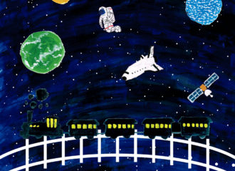 夜空のイラストレーション