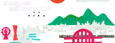 神戸のイラストレーション