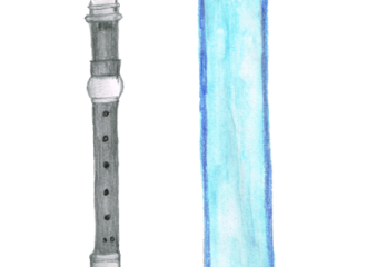 ソプラノリコーダー イラストレーション