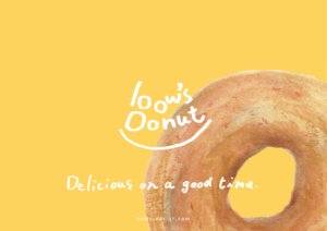 bow's Donut ポスター デザイン