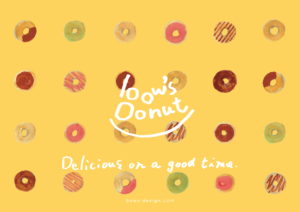 bow's Donut ビジュアルデザイン