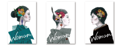 Woman postcard