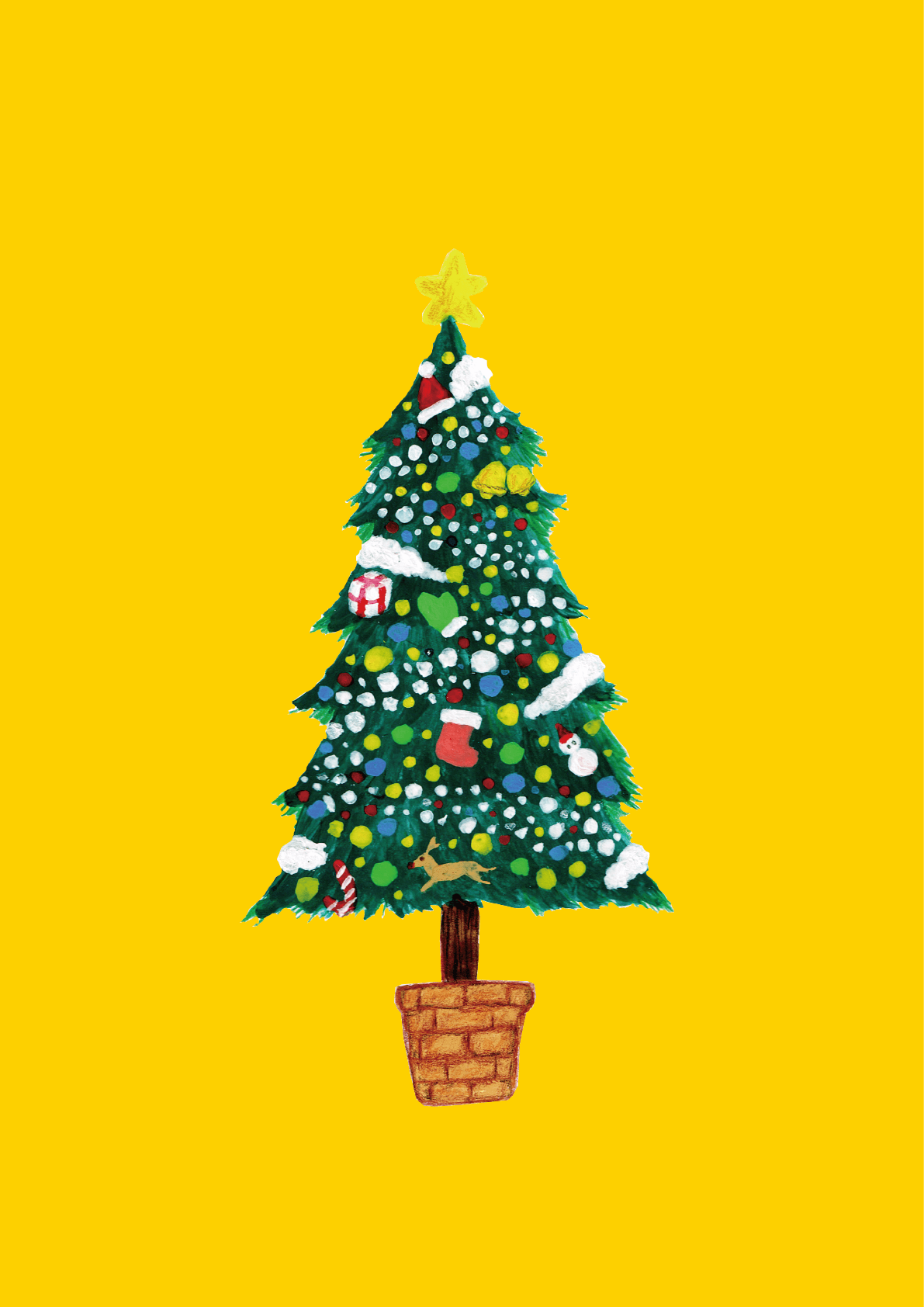 クリスマスツリー イラストレーション