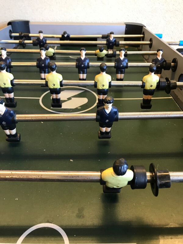 レトロなサッカーの玩具