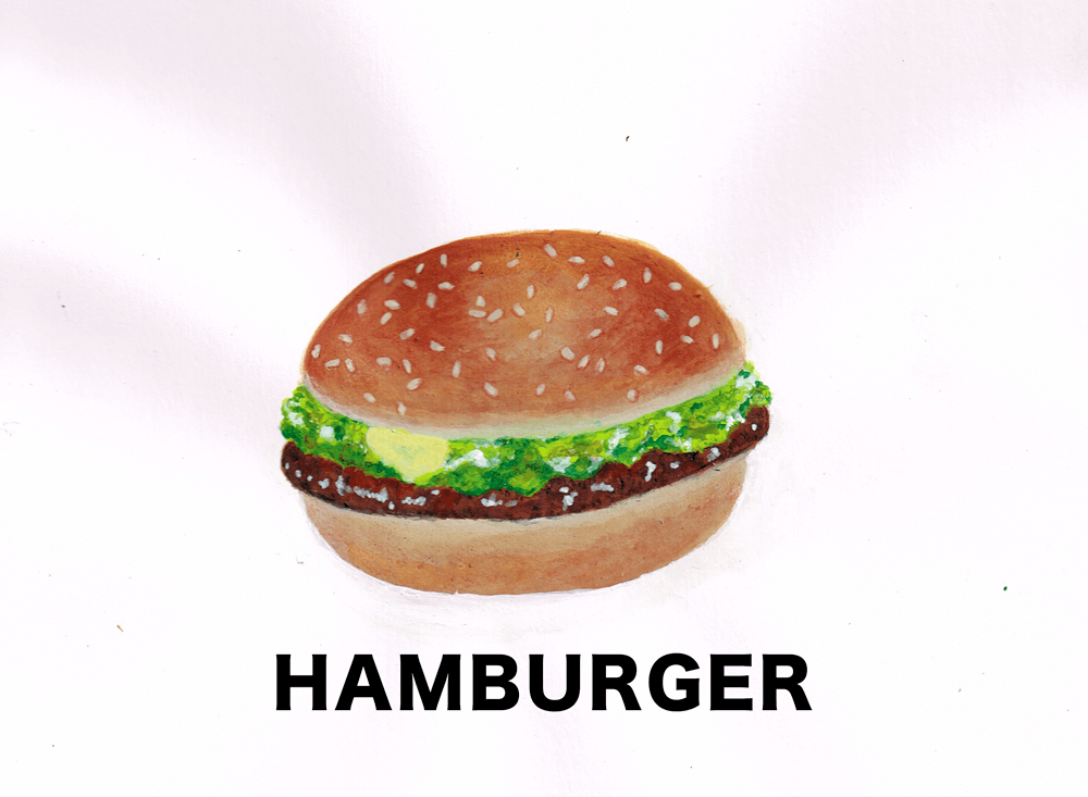 ハンバーガー　イラスト