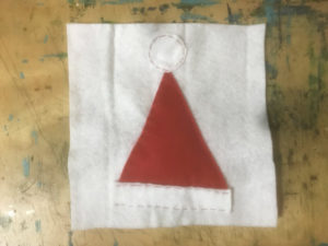 サンタ帽　ソーイング