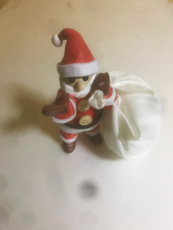サンタクロース 紙粘土細工 クラフト
