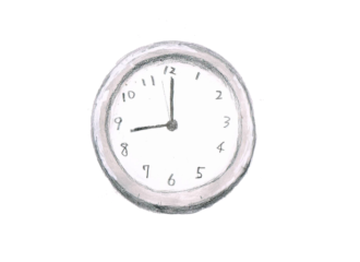 小学校　時計　イラスト