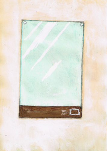 学校の大鏡 イラスト