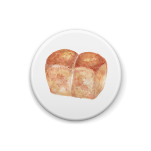 パンの缶バッジ