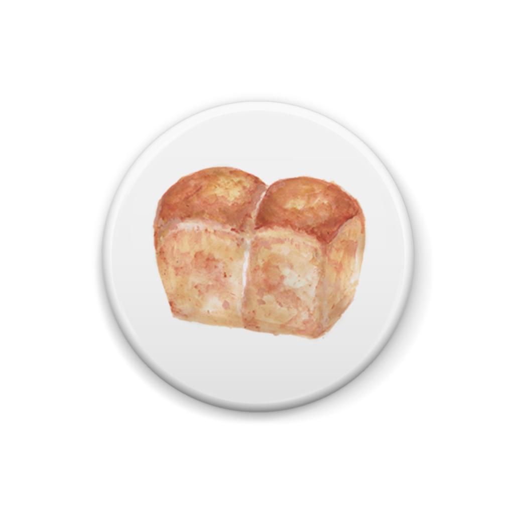 パンの缶バッジ