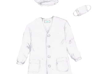 給食エプロン　イラスト