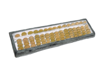 そろばん　イラスト