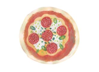 ぼうのぱん　ピザパン　イラスト