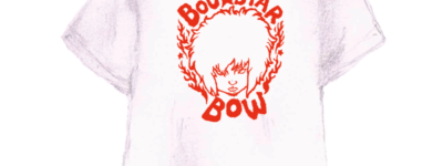 bow's T bowラインイラストTシャツ