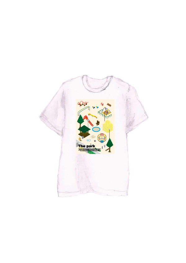 bow’sT「PARK」Tシャツ イラスト