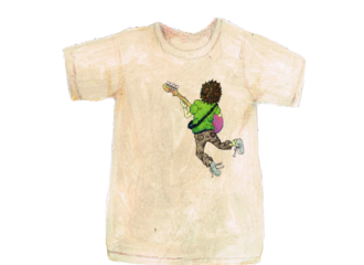 bow’sT「真夏のストレート」Tシャツ イラスト