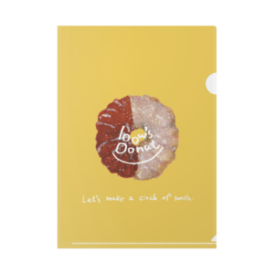 bow's Donuts　　ドーナツ　クリアファイル