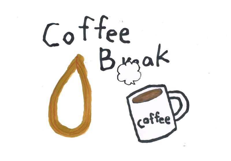 コーヒーブレイク　イラスト