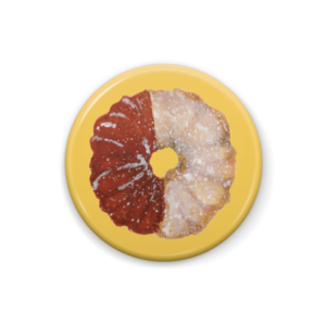 bow's Donutsチョコレートクルーラー　缶バッジ