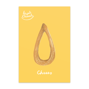 bow's Donuts　チュロスポストカード