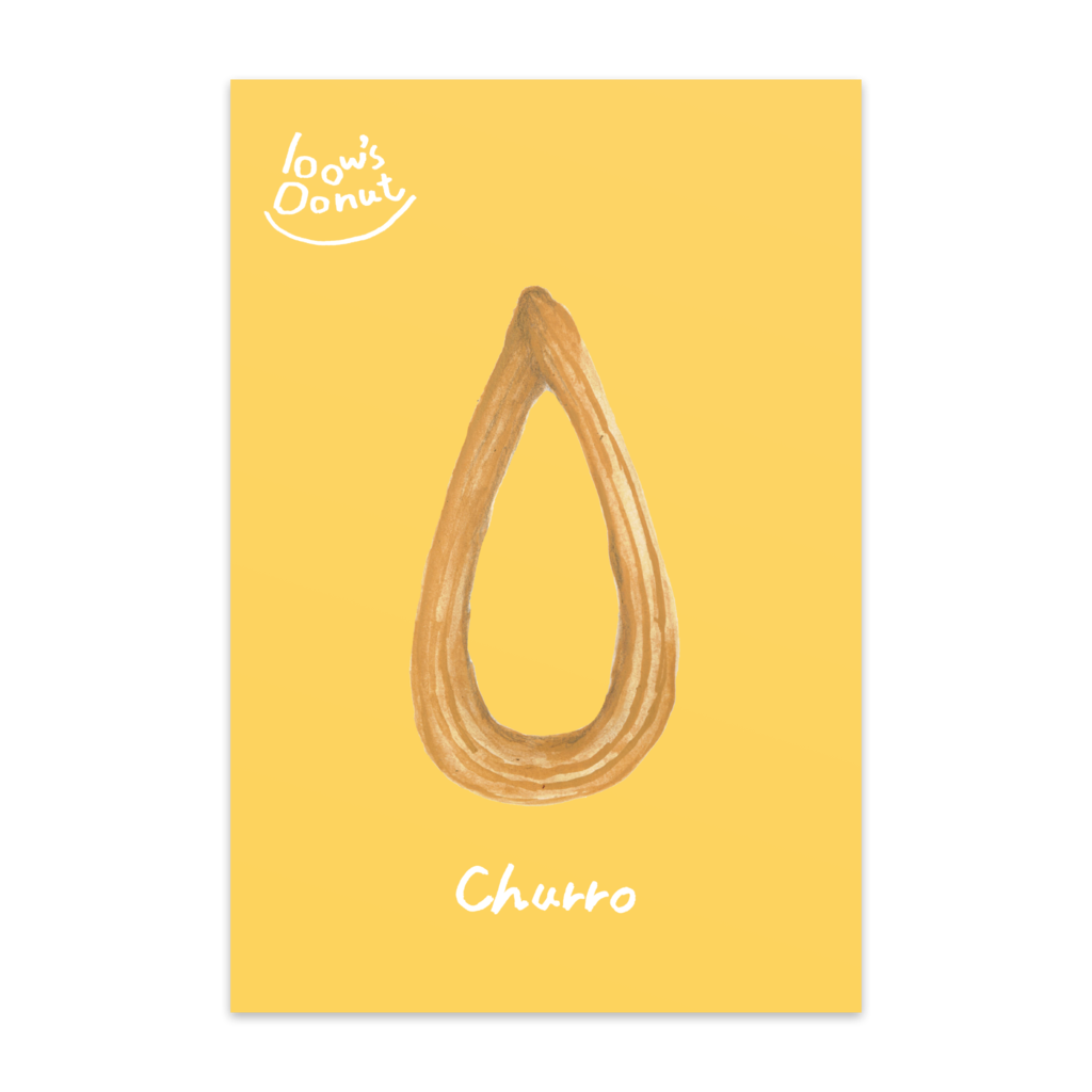 bow's Donuts　チュロスポストカード