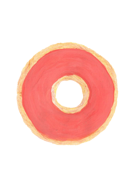 ストロベリードーナツ イラスト