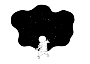 坊太　立ち向かう　イラスト