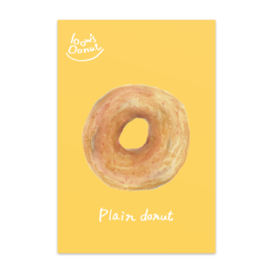 bow's Donuts　ドーナツポストカード