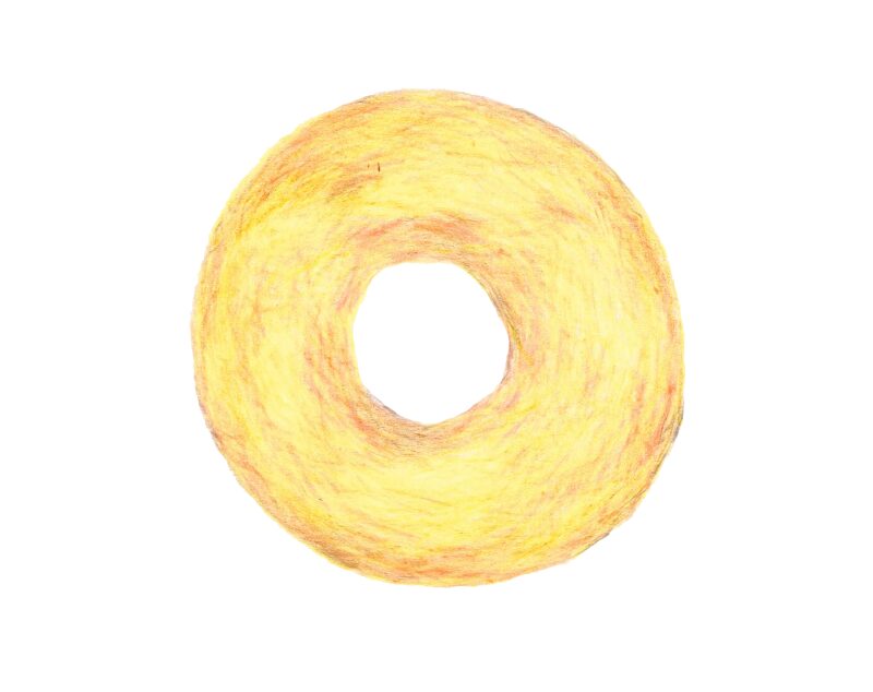 レモンドーナツ イラスト