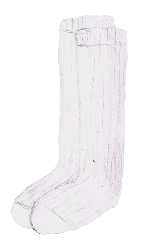 ハイソックス　イラスト