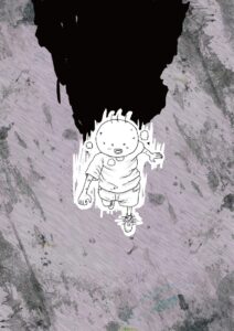 坊太　走る　イラスト