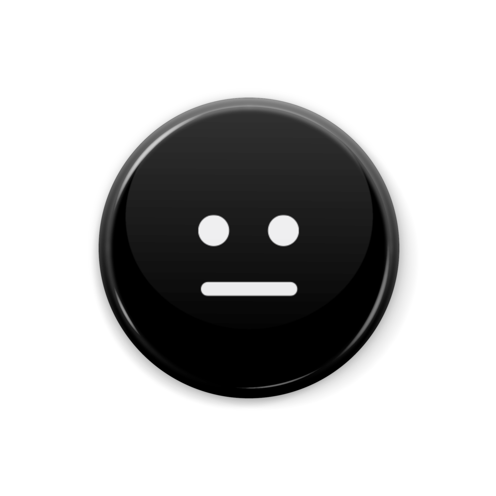 bow's people 無になった人の顔　イラスト　缶バッジ