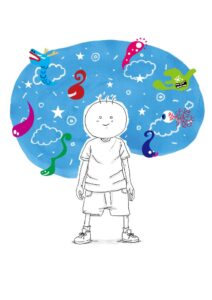 月と太陽　坊太　イラスト