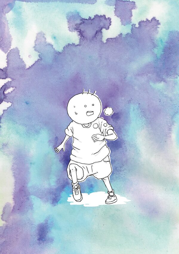 坊太 走る イラスト