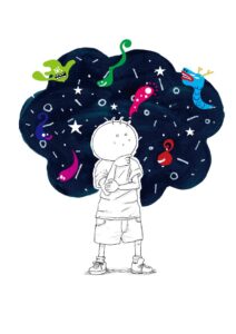 月と太陽　坊太　イラスト