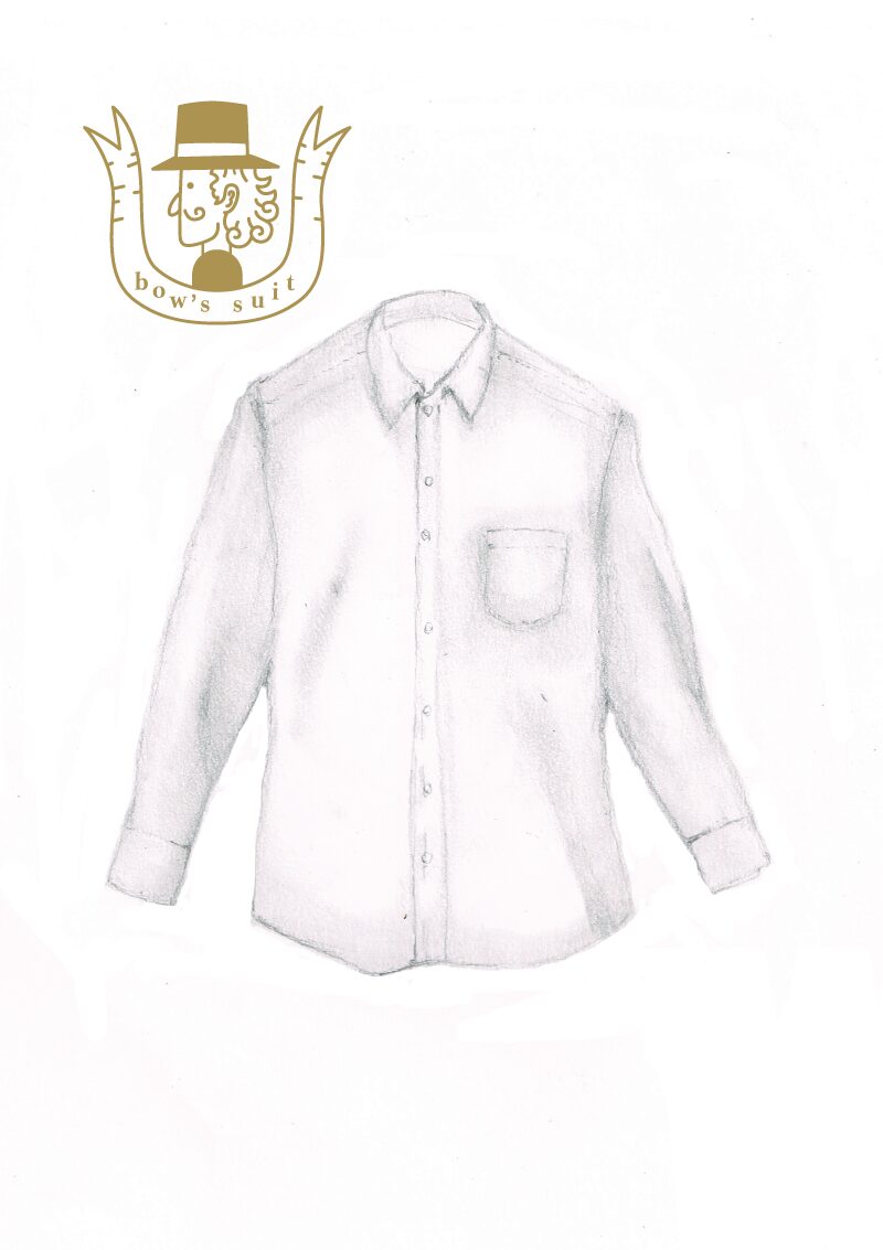 bow's suit 坊のスーツ屋さん　シャツイラスト