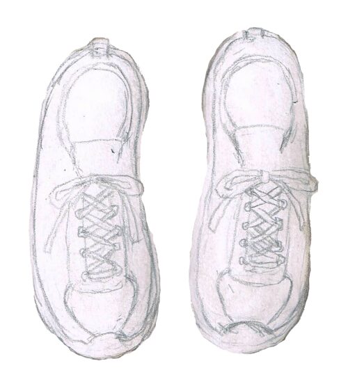 運動靴　イラスト