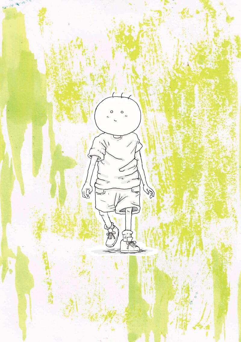 坊太 歩く イラスト