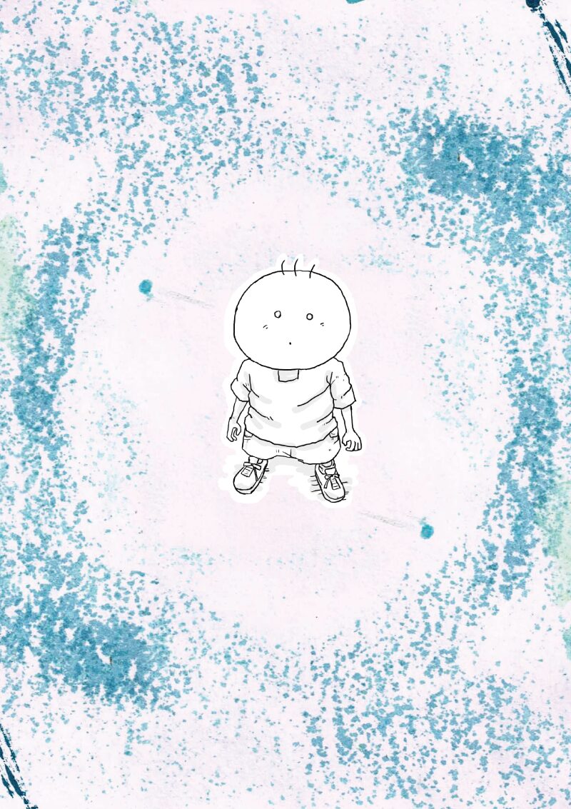 坊太 上を見る イラスト