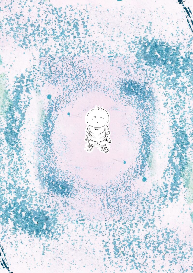 坊太 上を見る イラスト