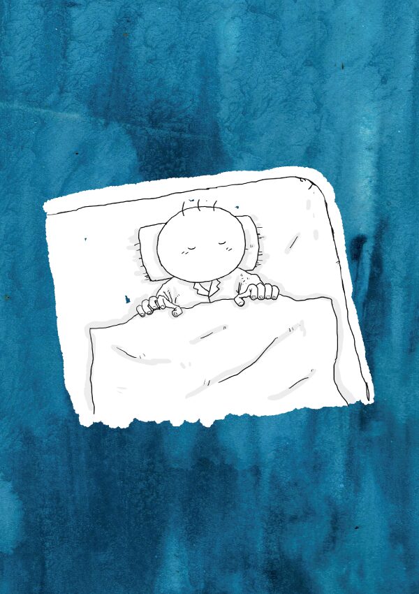 坊太と睡眠　イラスト