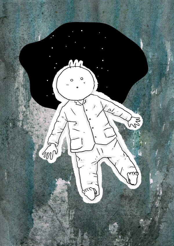 坊太と睡眠　イラスト