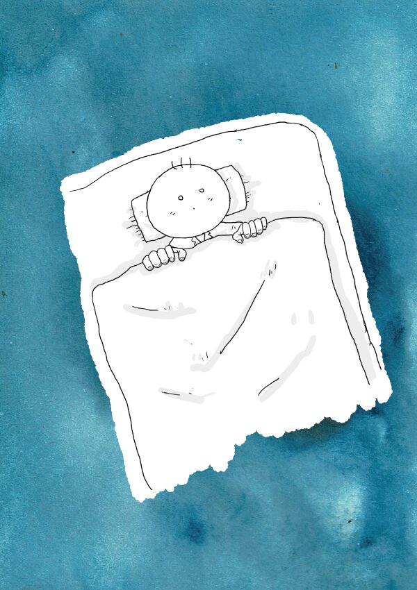 坊太と睡眠　イラスト