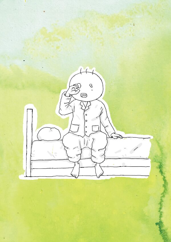 坊太と睡眠　イラスト